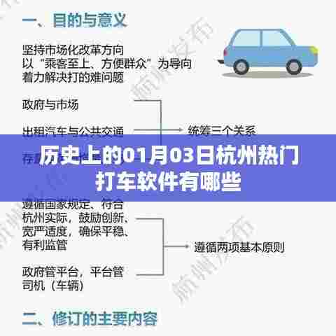 杭州历史打车软件一览，一月三日热门应用解析