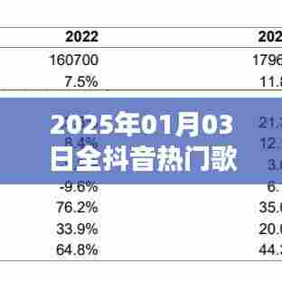 抖音热门歌曲榜单（2025年1月3日更新）