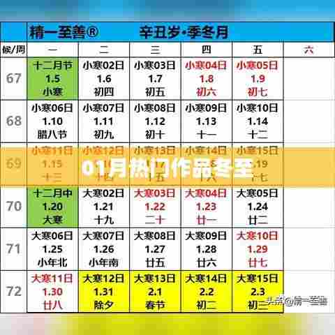 冬至时节热门作品盘点