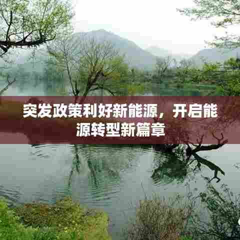 突发政策利好新能源，开启能源转型新篇章