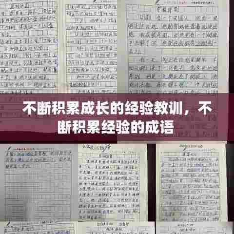 不断积累成长的经验教训，不断积累经验的成语 