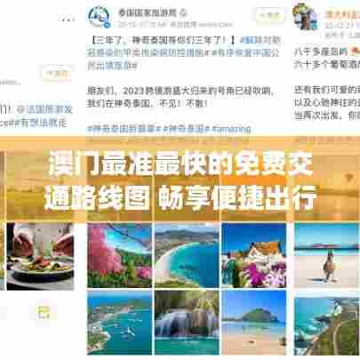 澳门最准最快的免费交通路线图 畅享便捷出行