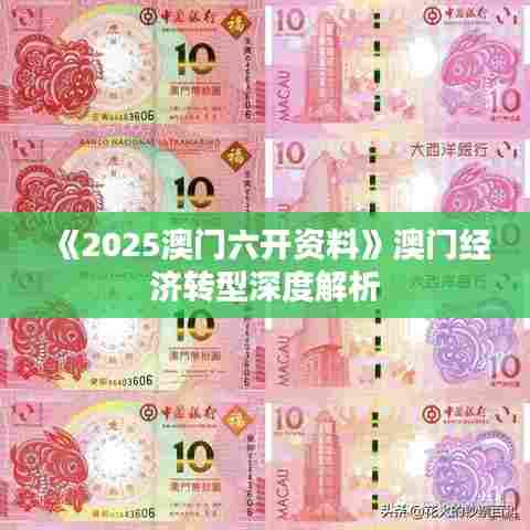 《2025澳门六开资料》澳门经济转型深度解析
