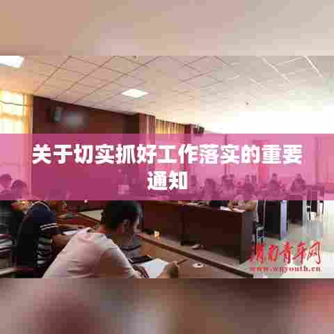 关于切实抓好工作落实的重要通知