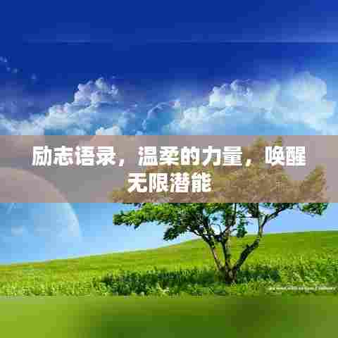 励志语录，温柔的力量，唤醒无限潜能