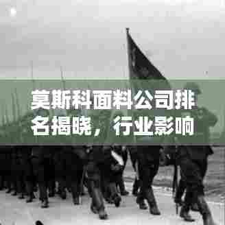 莫斯科面料公司排名揭晓，行业影响力大的企业榜单