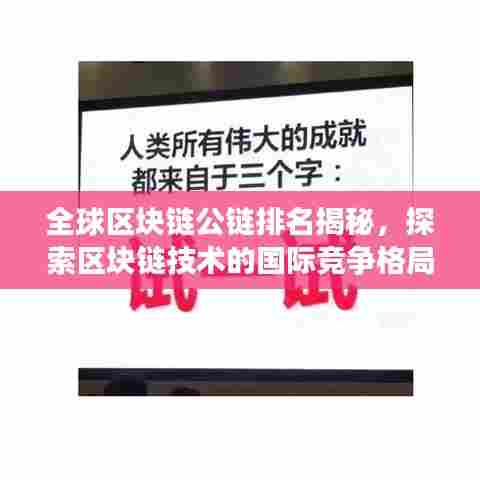 全球区块链公链排名揭秘，探索区块链技术的国际竞争格局
