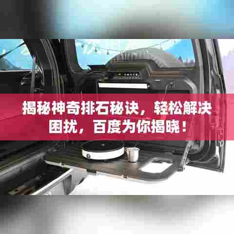 揭秘神奇排石秘诀，轻松解决困扰，百度为你揭晓！