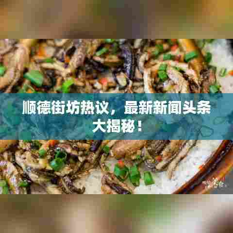 顺德街坊热议，最新新闻头条大揭秘！