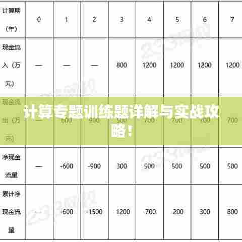 计算专题训练题详解与实战攻略！