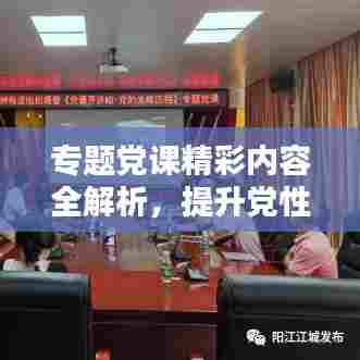 专题党课精彩内容全解析，提升党性修养，深化理论学习