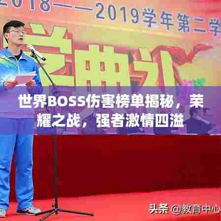 世界BOSS伤害榜单揭秘，荣耀之战，强者激情四溢