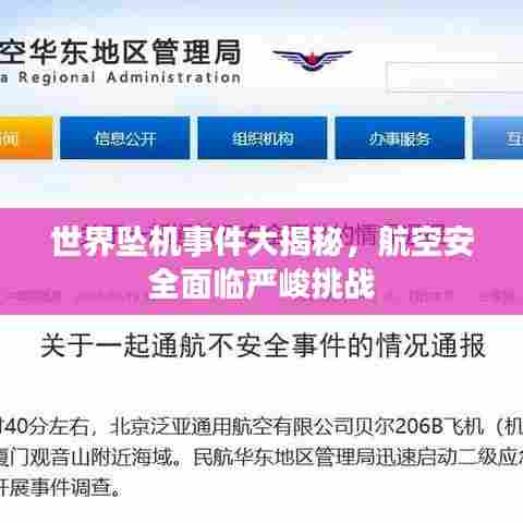 世界坠机事件大揭秘，航空安全面临严峻挑战