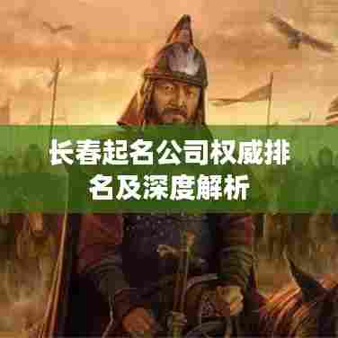 长春起名公司权威排名及深度解析