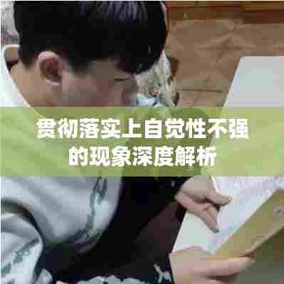 贯彻落实上自觉性不强的现象深度解析