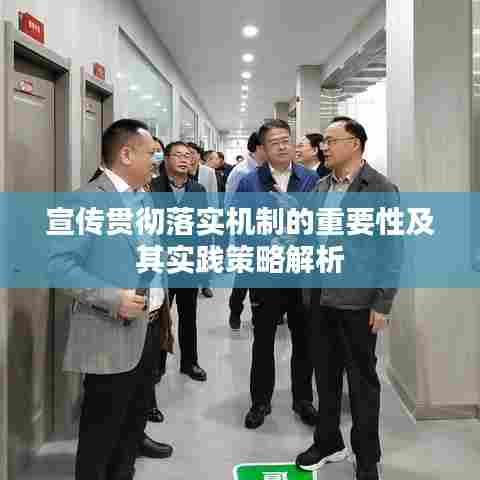 宣传贯彻落实机制的重要性及其实践策略解析