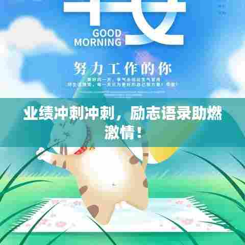 业绩冲刺冲刺，励志语录助燃激情！